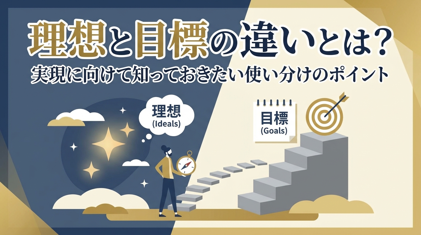 理想と目標の違いとは？実現に向けて知っておきたい使い分けのポイント