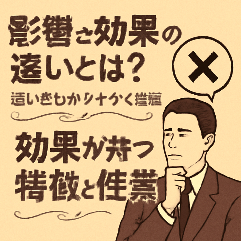 「効果」が持つ特徴と性質
