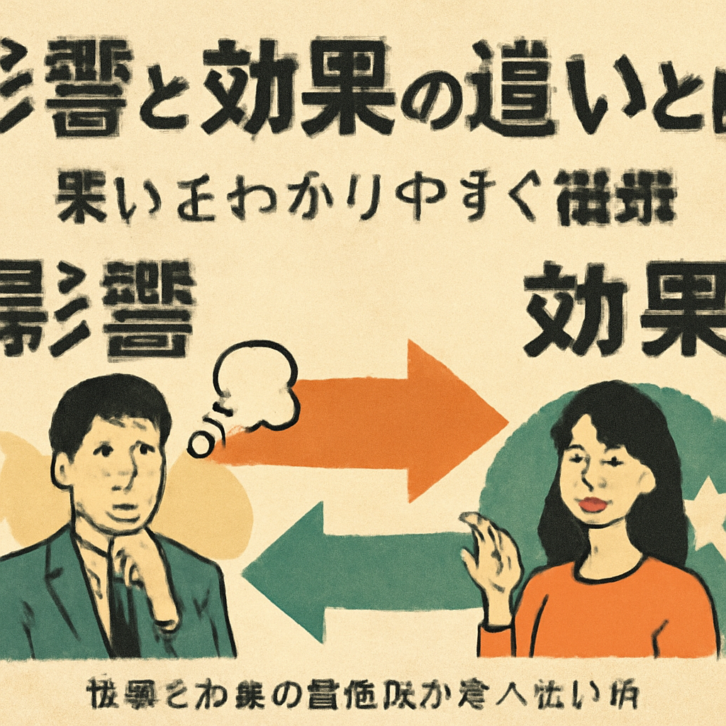 影響と効果の具体的な使い分け例