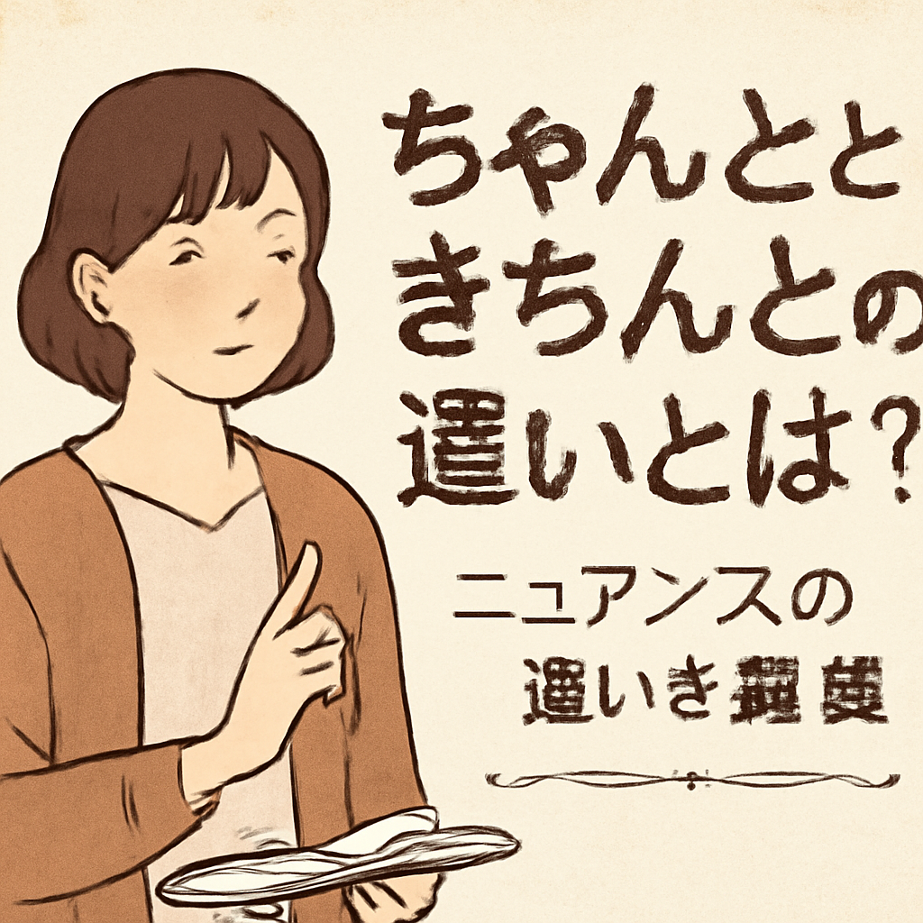 「ちゃんと」が重視するもの