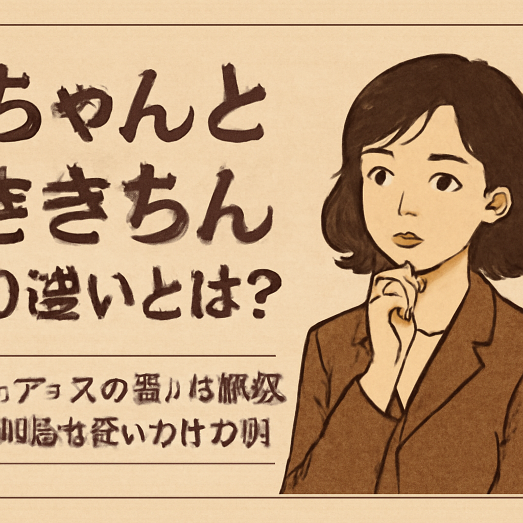 具体的な使い分けの例