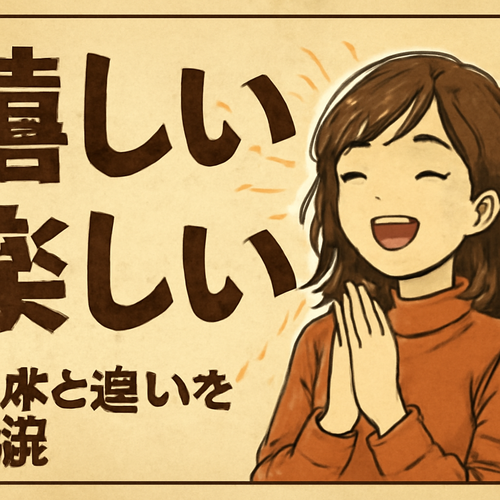 「嬉しい」と「楽しい」の具体的な使い分け例