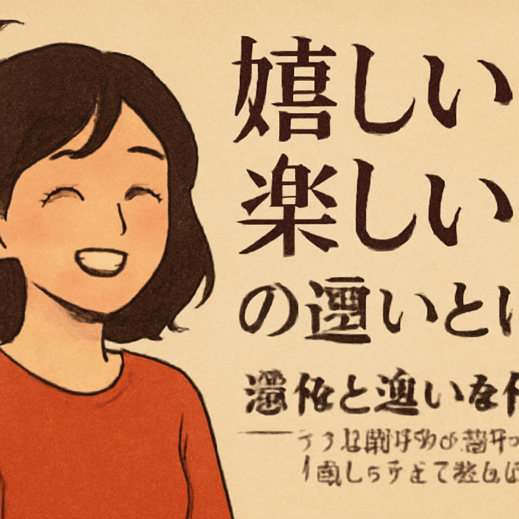 言語学から見た「嬉しい」と「楽しい」