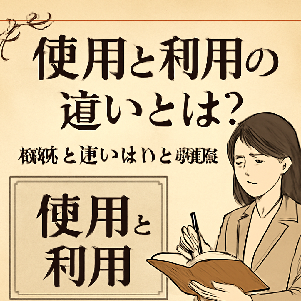 具体的な使い分けの実例