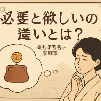 必要と欲しいの違いとは？考え方の違いを解説