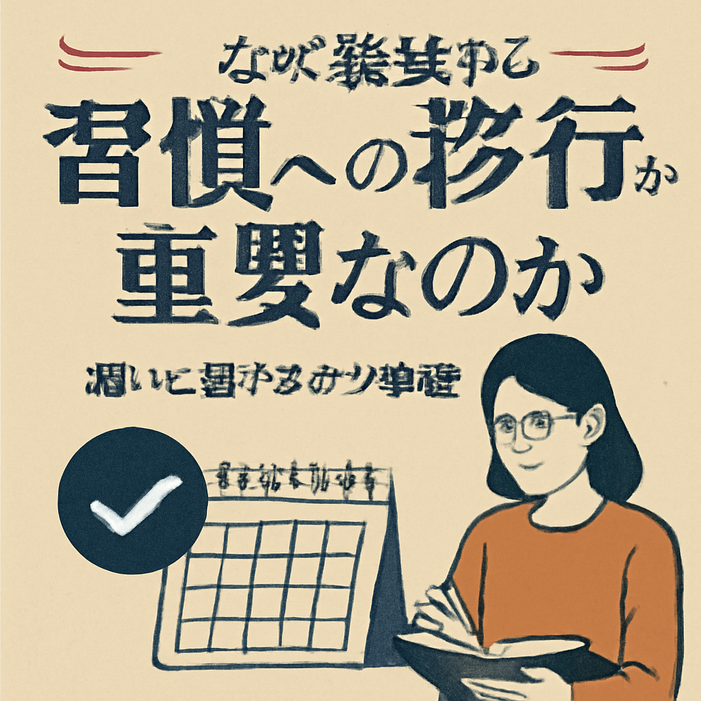 なぜ継続から習慣への移行が重要なのか