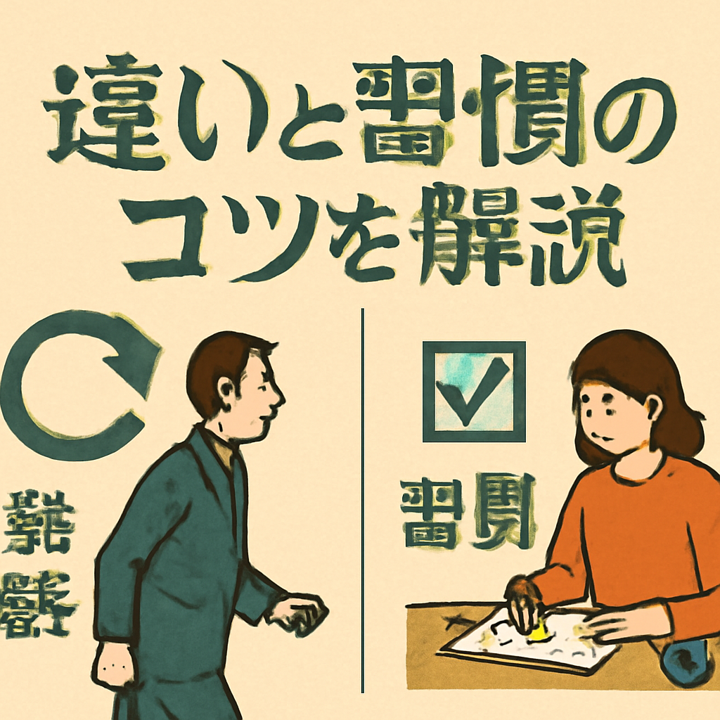 継続と習慣、それぞれの活用シーン