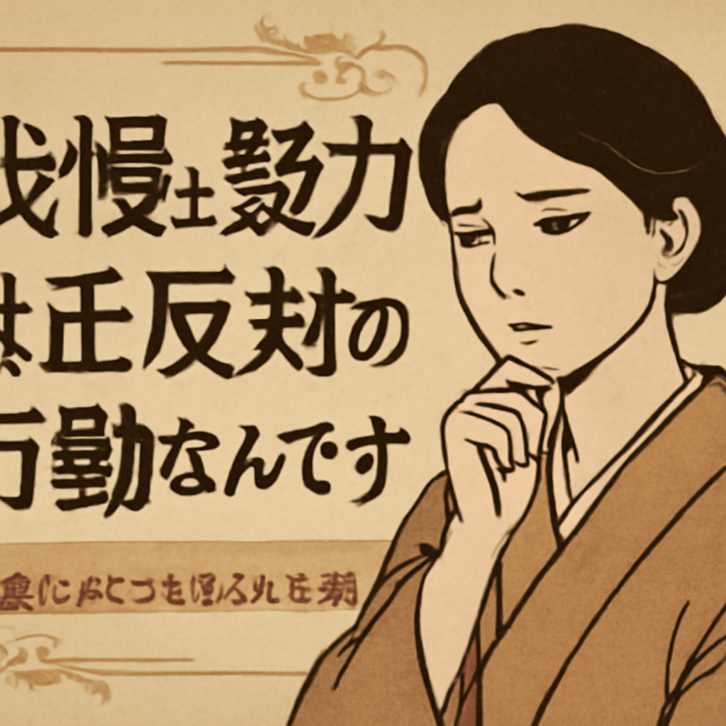我慢と努力は正反対の行動なんです
