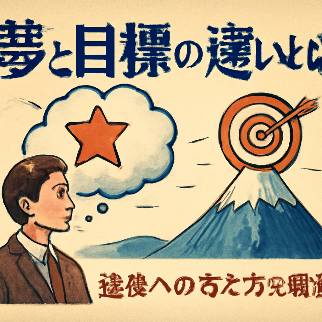 夢と目標の違いを具体例で理解しよう