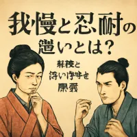 我慢と忍耐の違いとは？意味と使い分けを解説