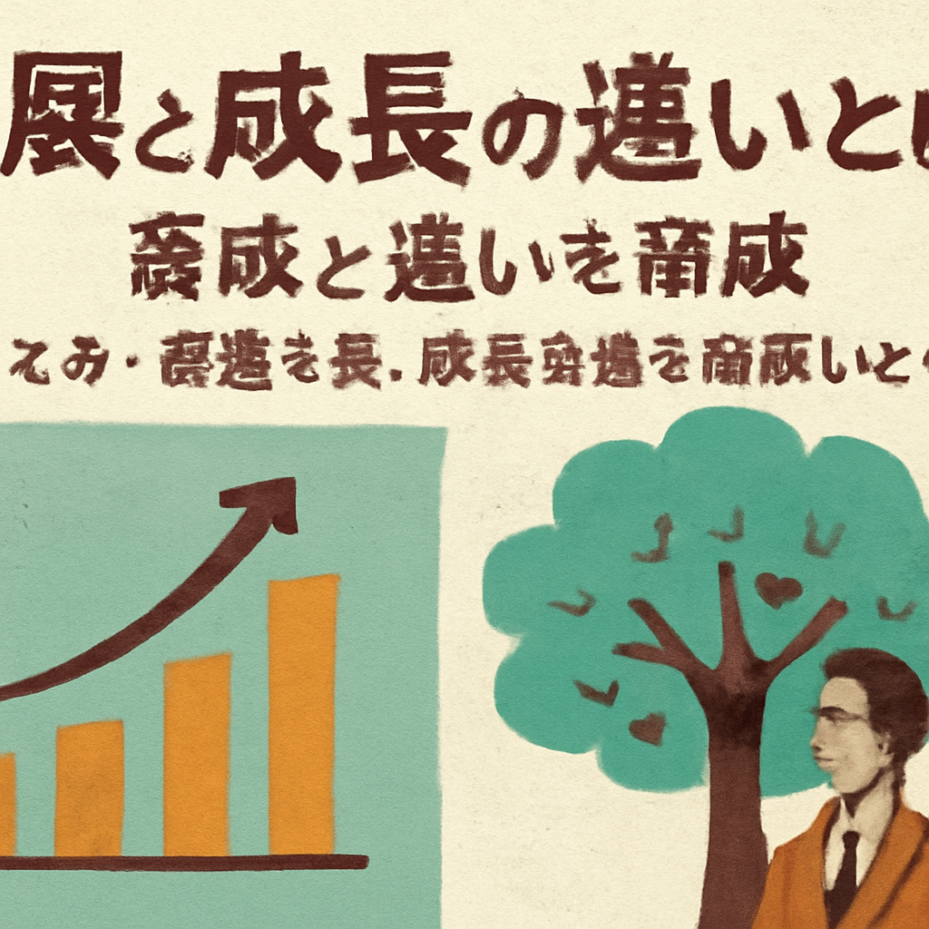 まとめ：発展は質、成長は量を意識しよう