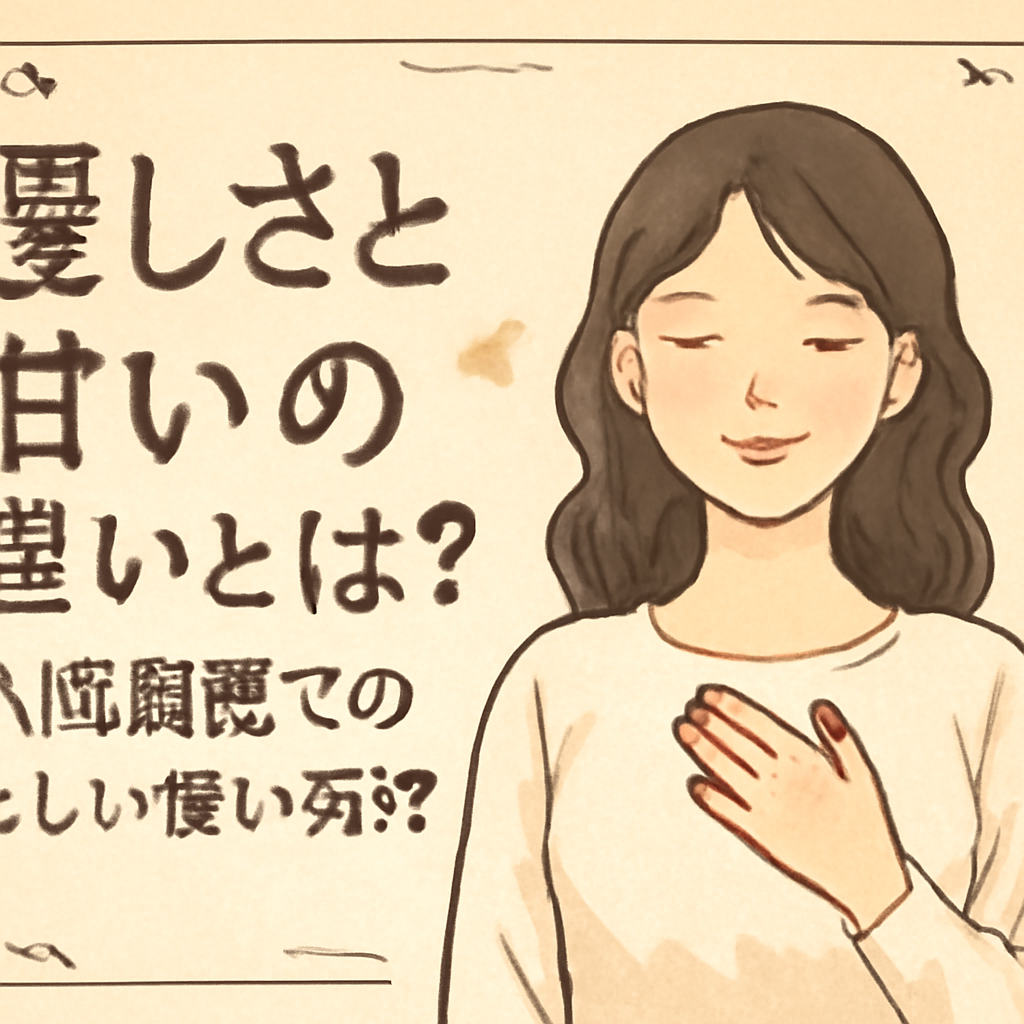 本当の優しさを実践するために