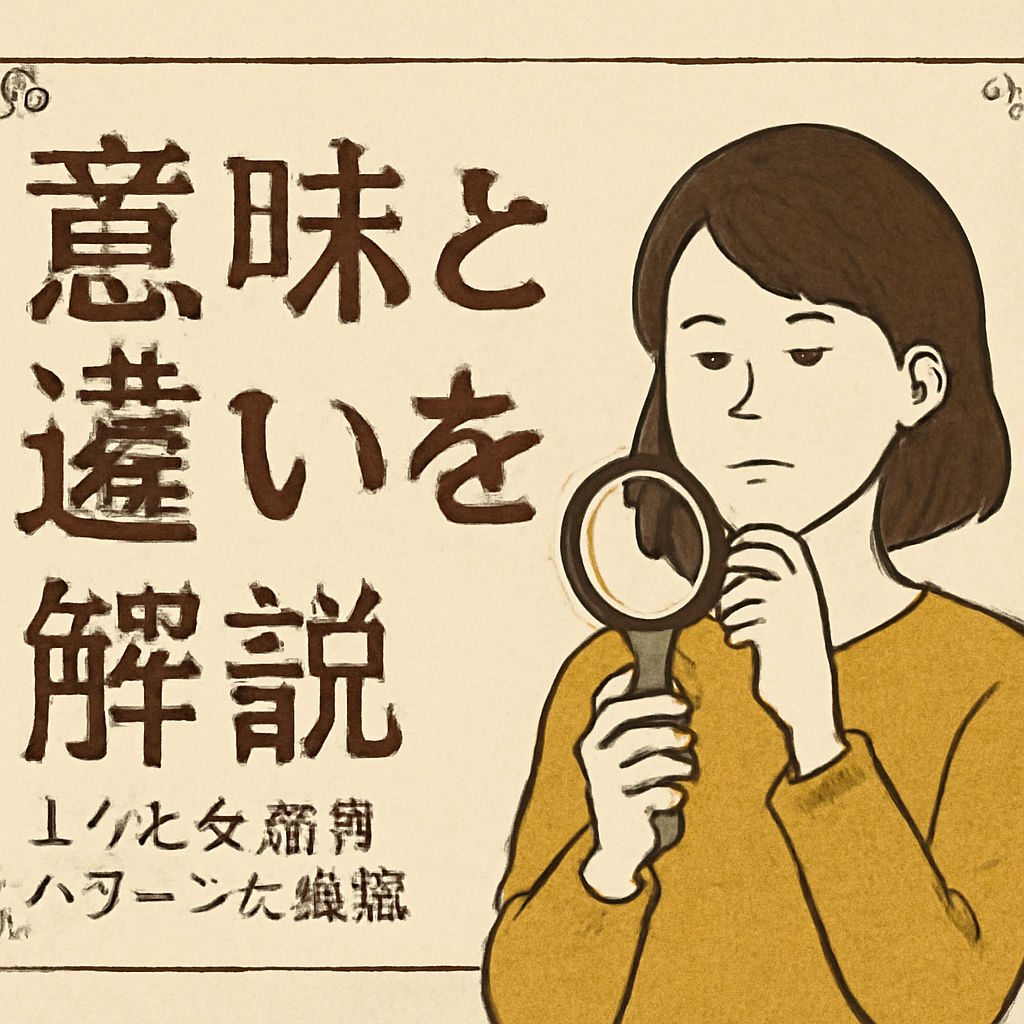 よくある誤用パターンに注意