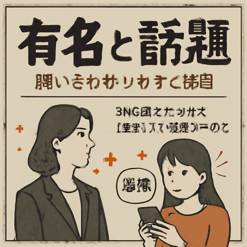SNS時代における「有名」と「話題」の変化