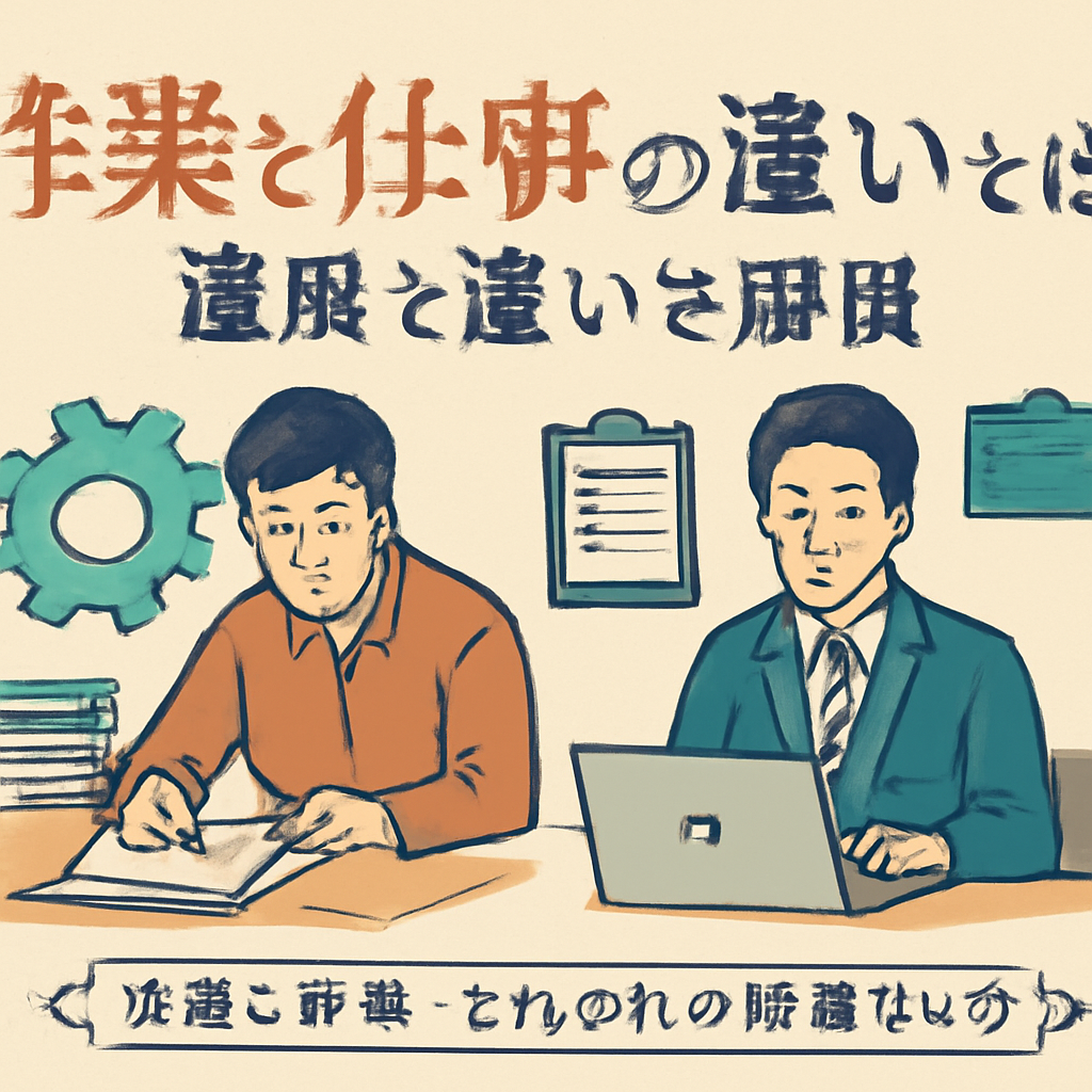 作業と仕事、それぞれの特徴まとめ