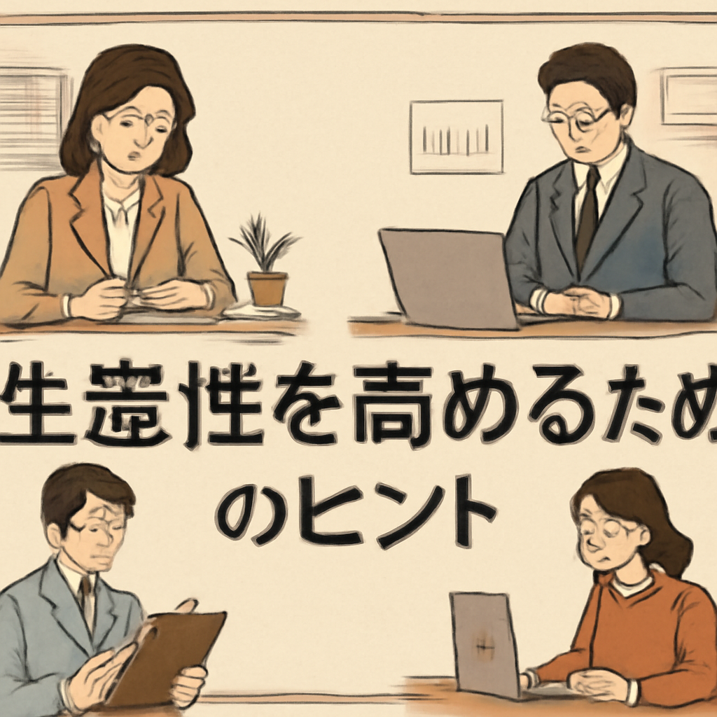 生産性を高めるためのヒント