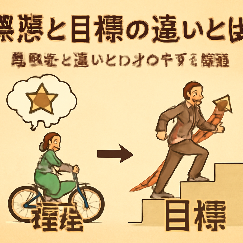 理想と目標の具体的な違いを比較してみましょう