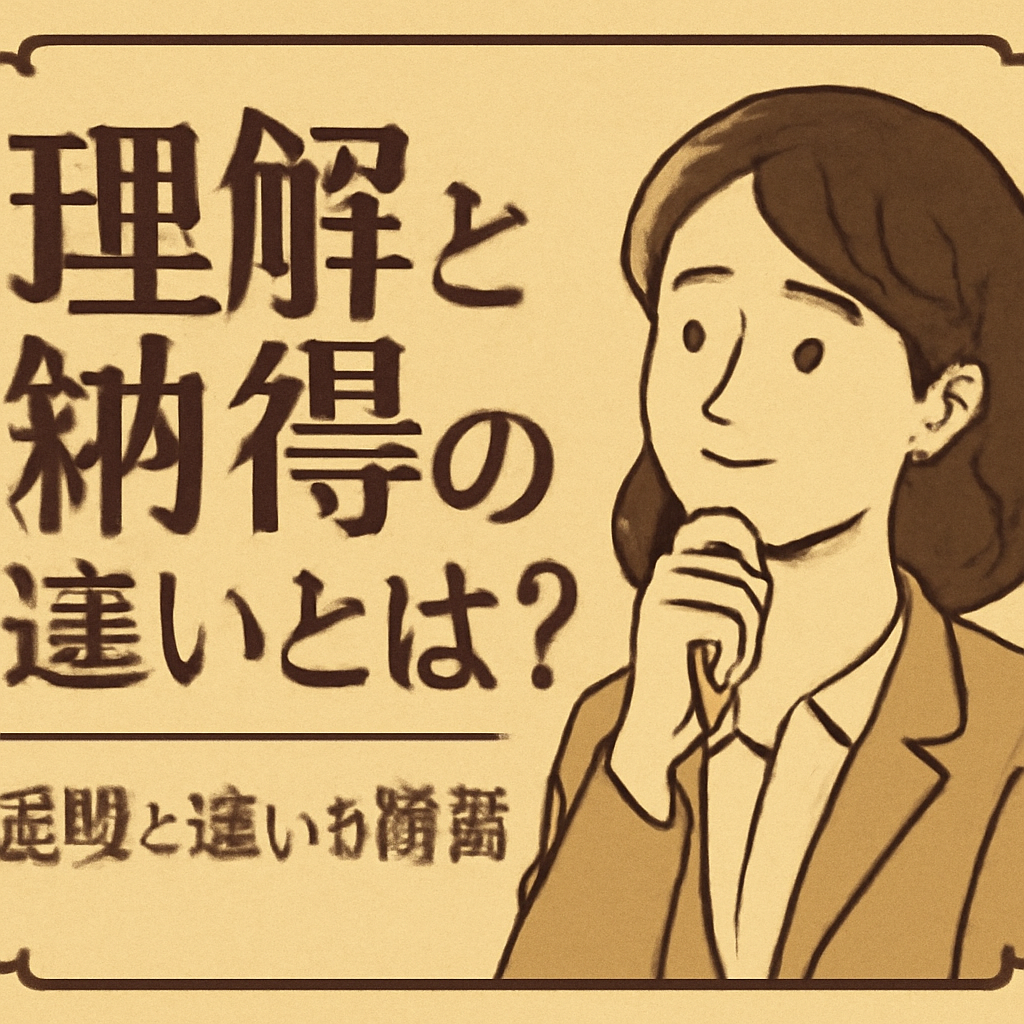 なぜ「理解」だけでは不十分なのか