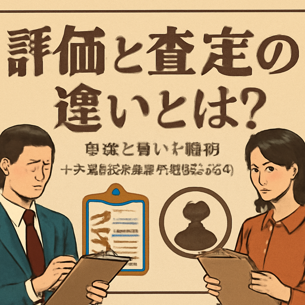 なぜ評価と査定は違うのか？