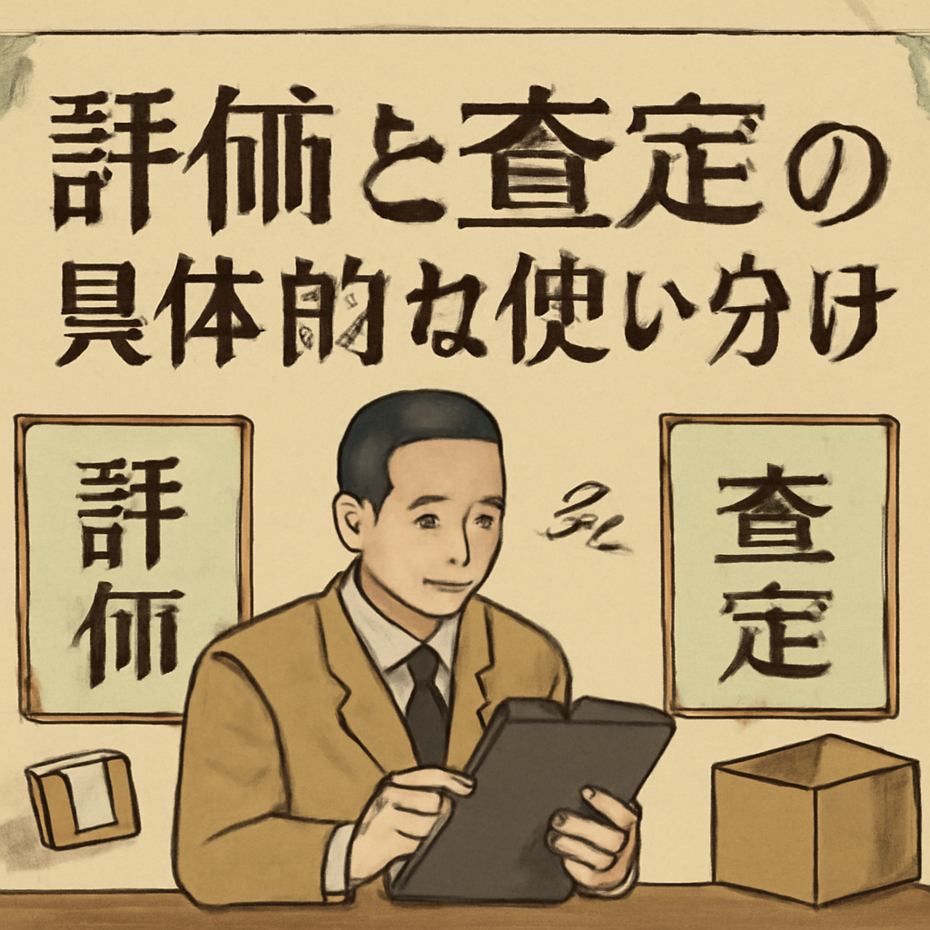 評価と査定の具体的な使い分け