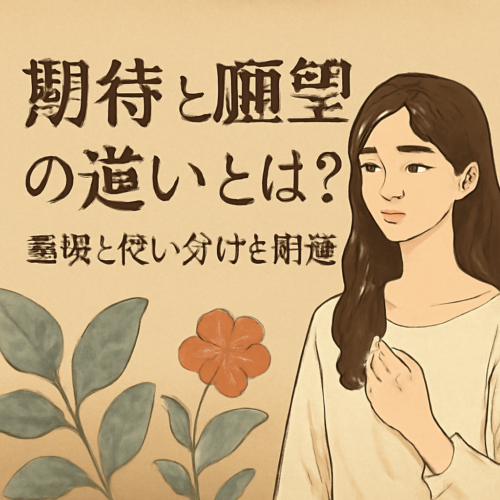 なぜ期待と願望を区別すべきなのか