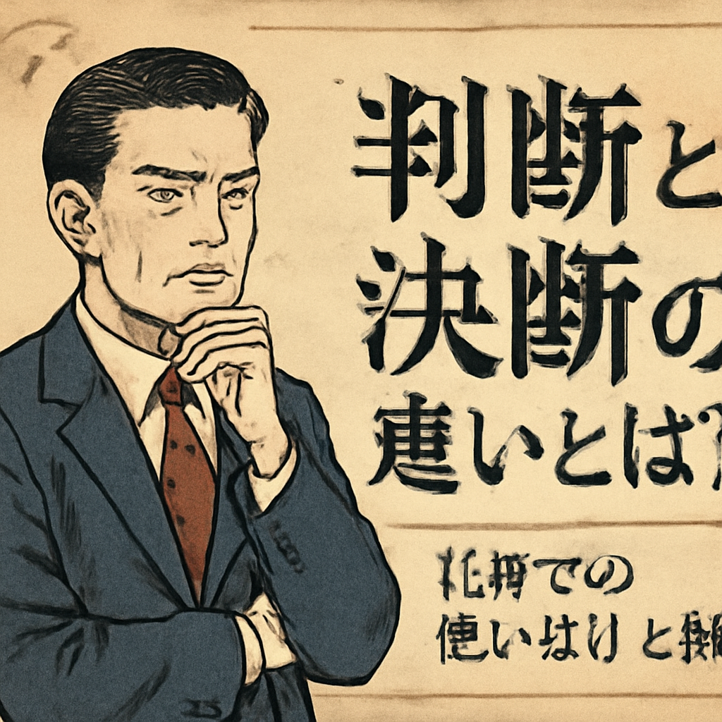 判断力と決断力を磨くために