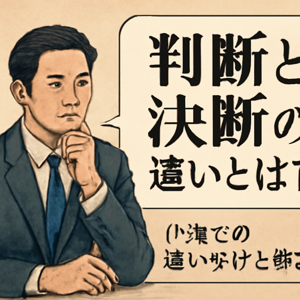 まとめ：判断と決断を使い分けて、自信を持って前に進もう