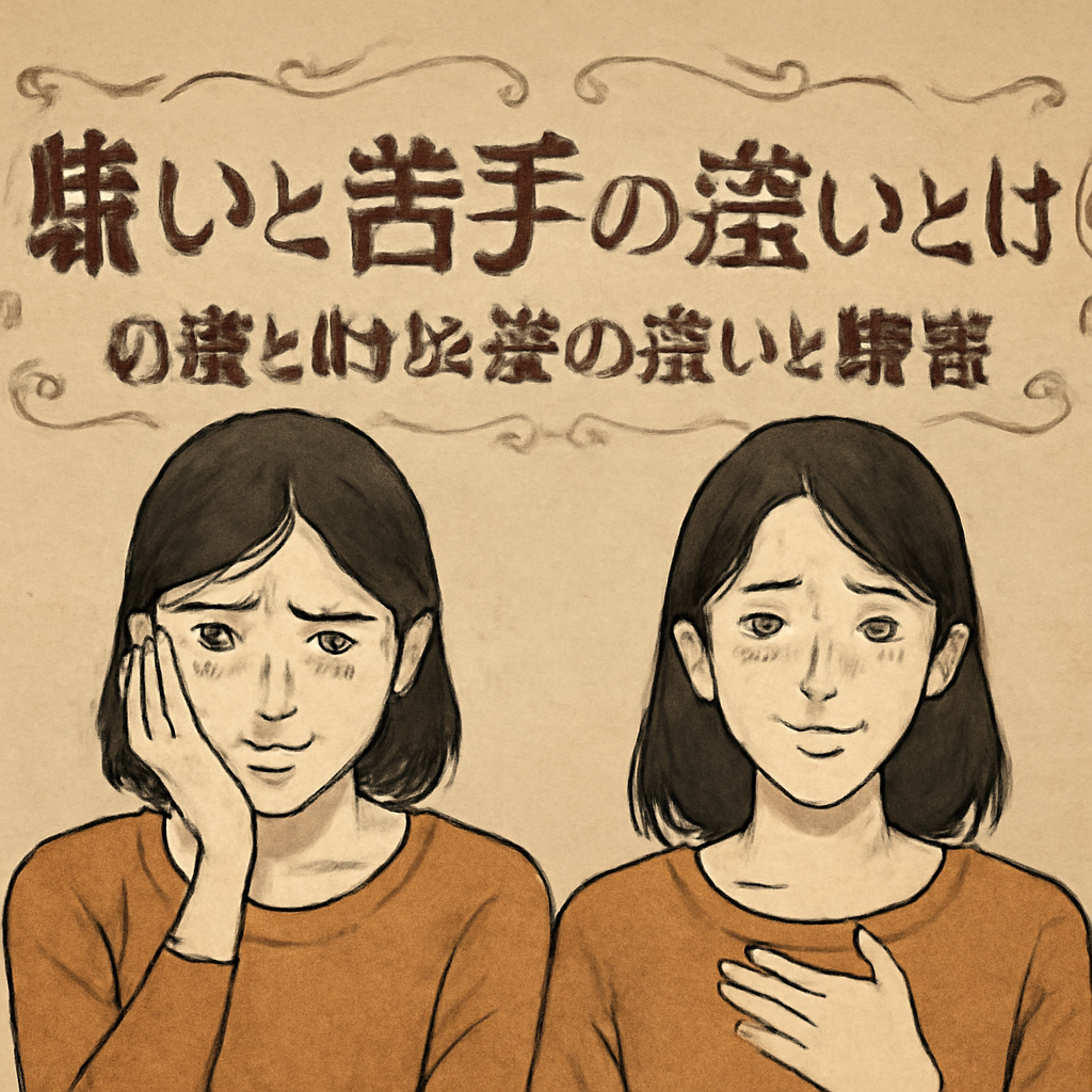 感情の強度の違い