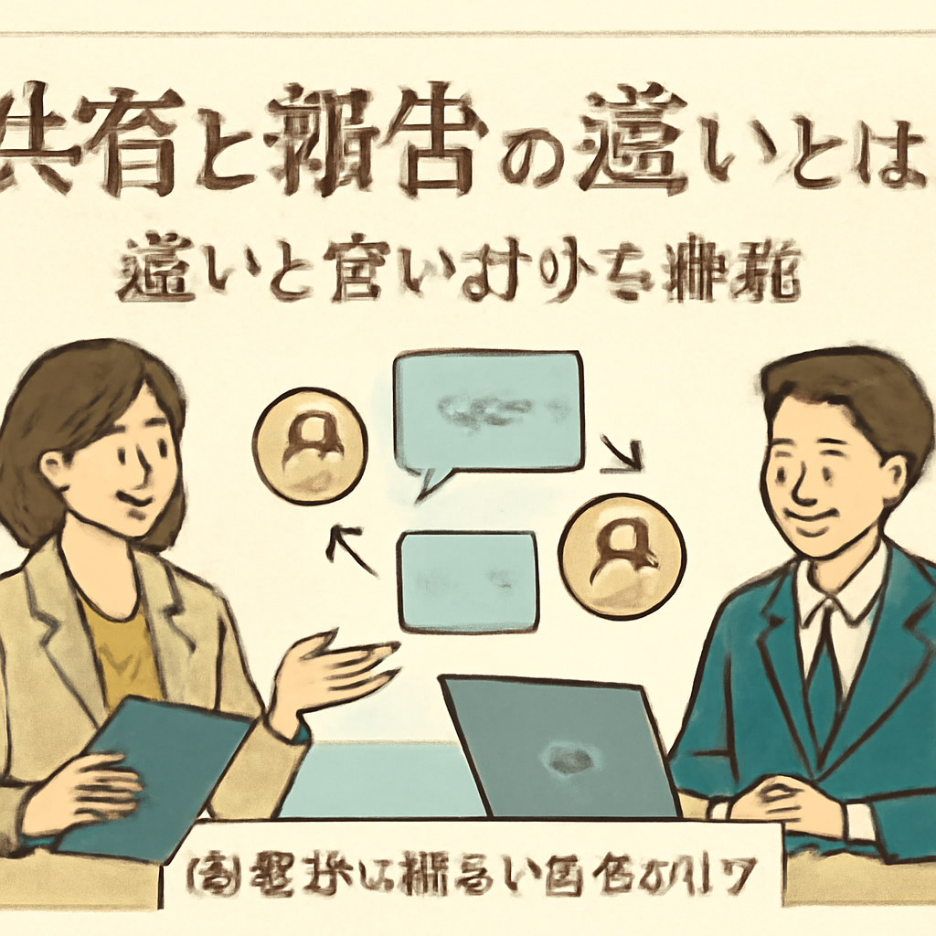 効果的な報告と共有のコツ