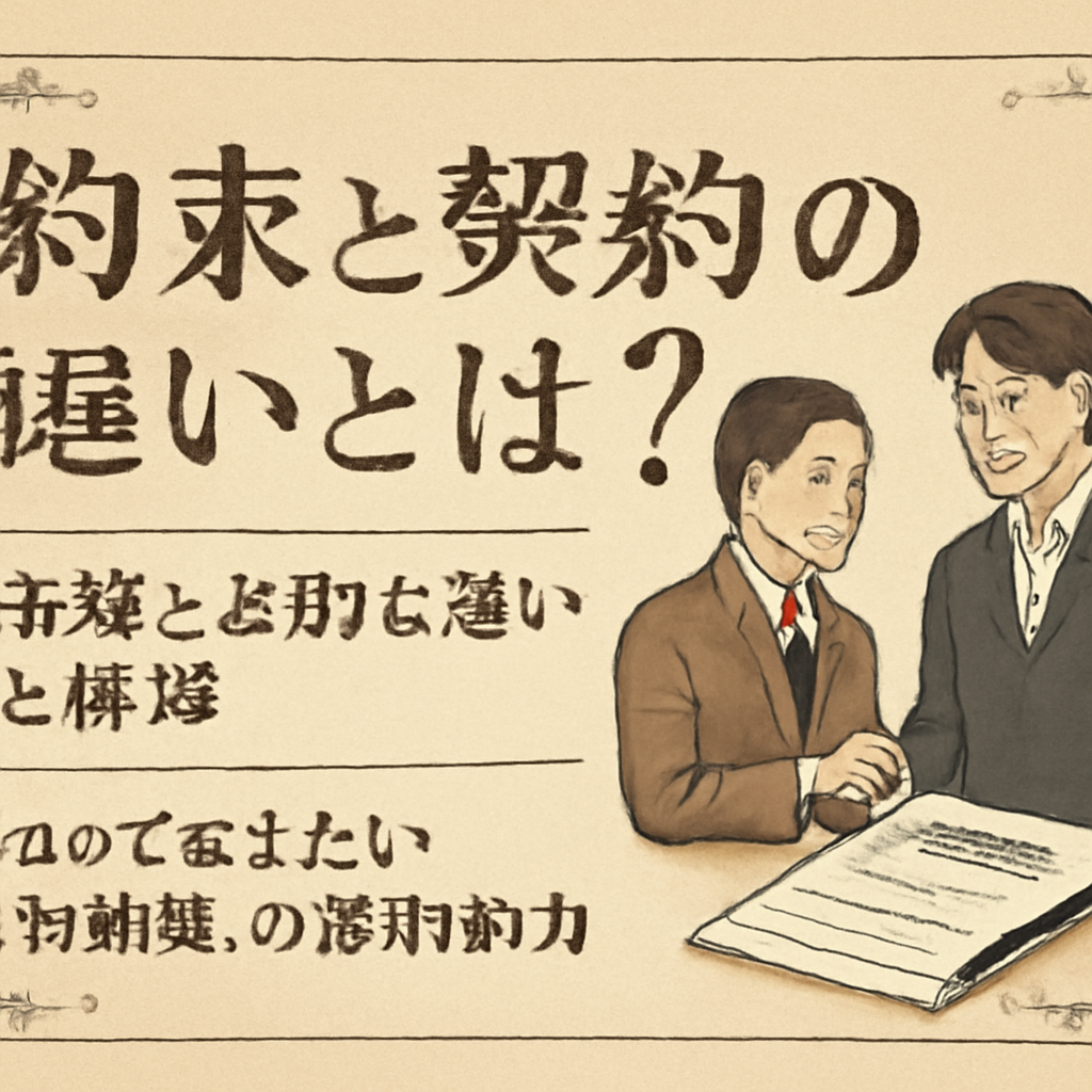 知っておきたい「口約束」の法的効力
