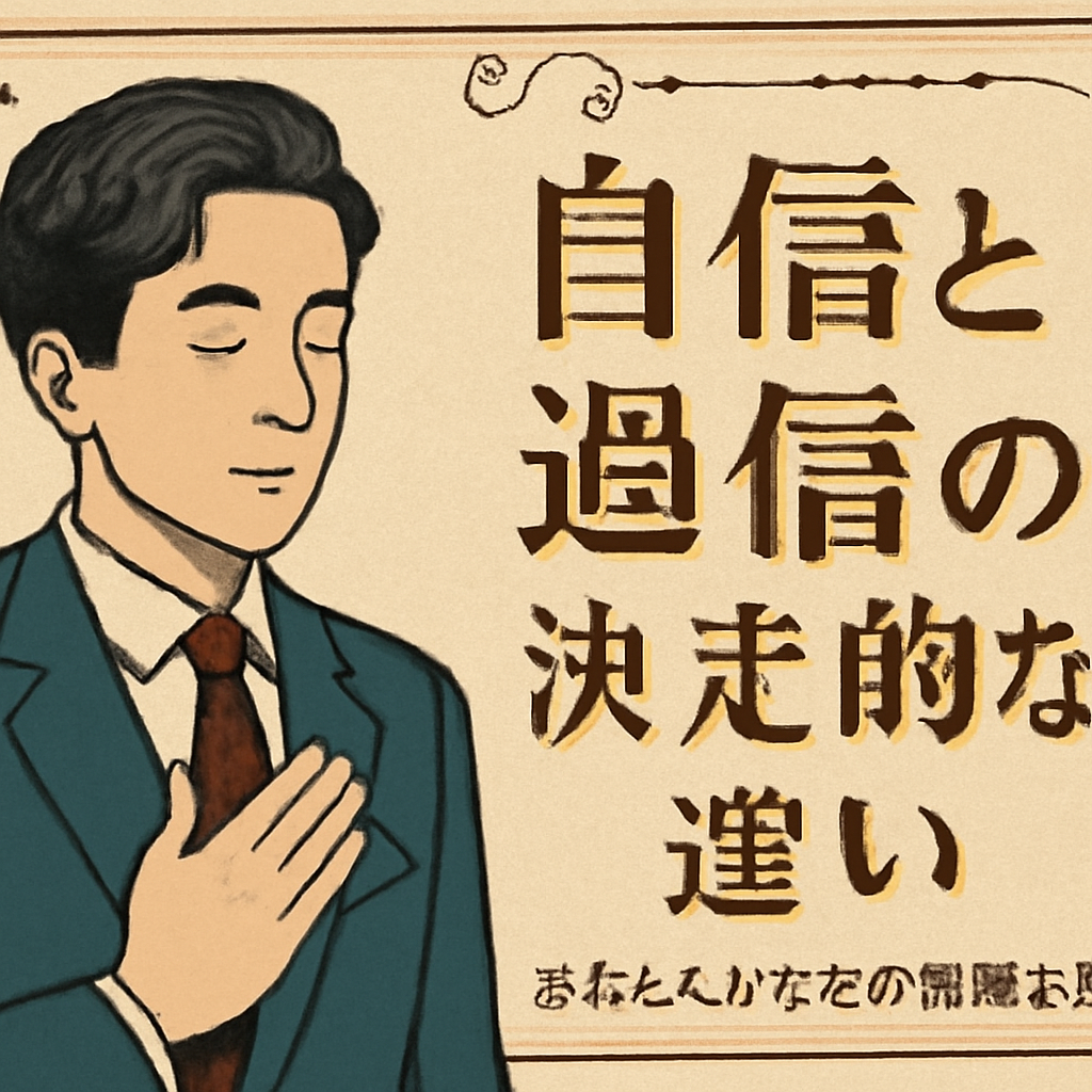 自信と過信の決定的な違いとは