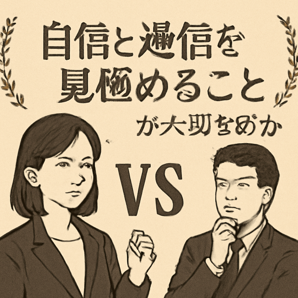 なぜ自信と過信を見極めることが大切なのか