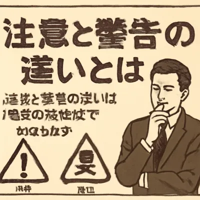 注意と警告の違いとは？使い分けを解説