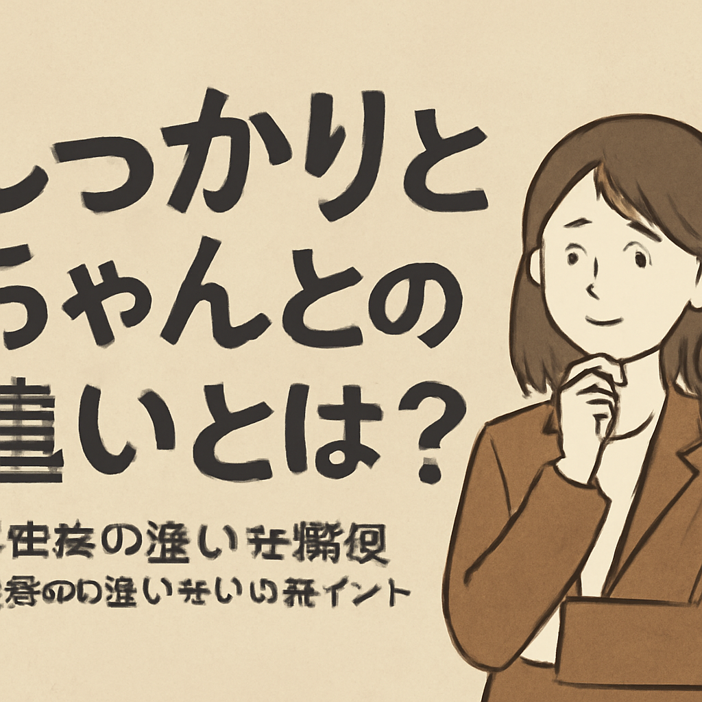 具体的な使い分けのポイント