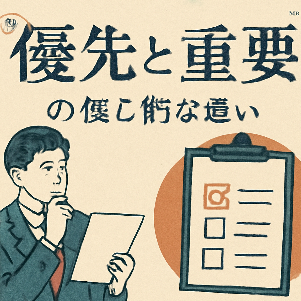 優先と重要、その核心的な違い