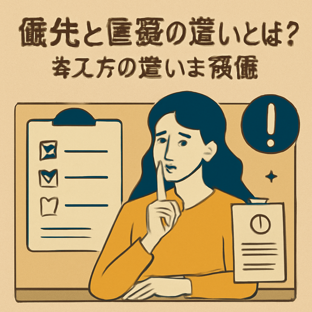 優先順位の上手な付け方