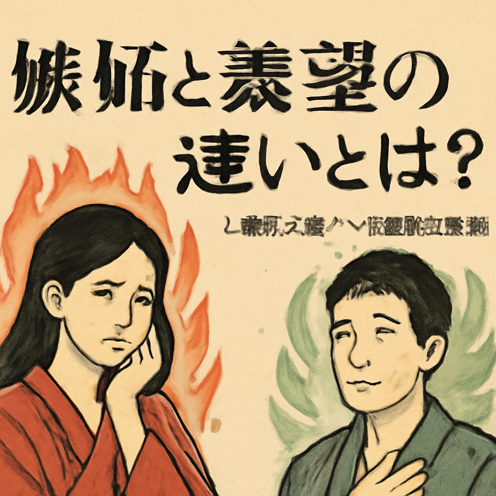 嫉妬と羨望の基本的な違い