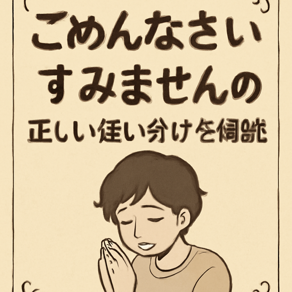 「ごめんなさい」と「すみません」の基本的な違い