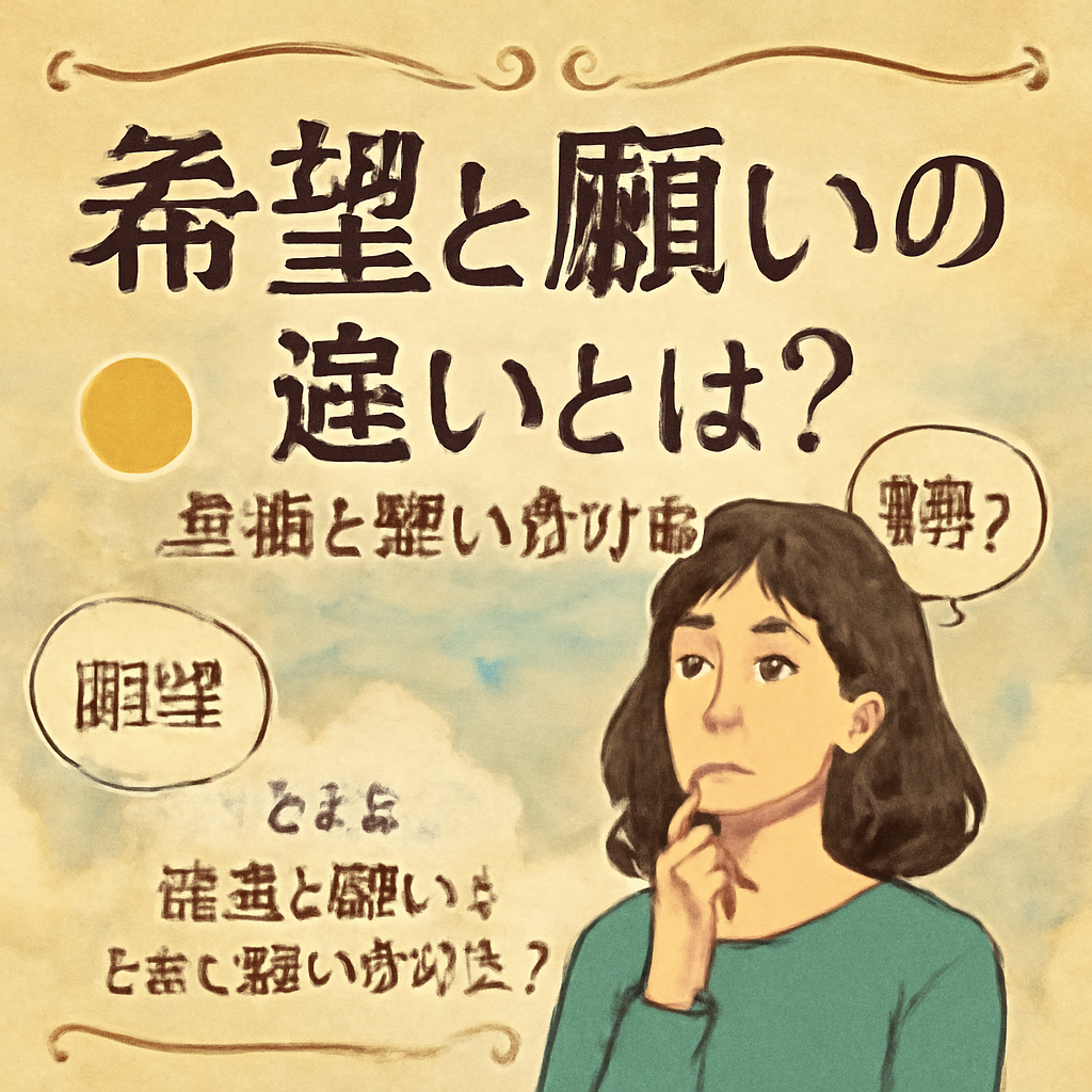 まとめ：希望と願いを上手に使い分けよう