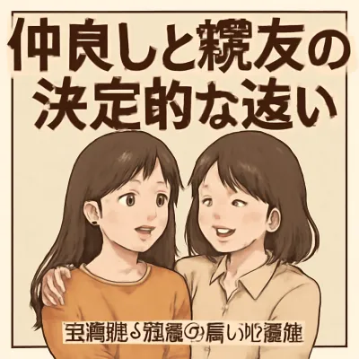仲良しと親友の違いとは？距離感と信頼の違いを解説
