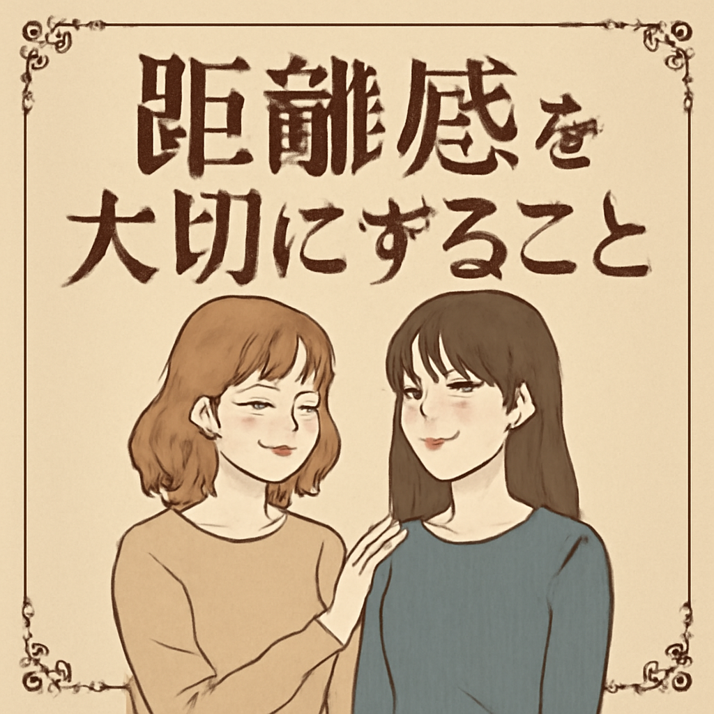 距離感を大切にすることの意味