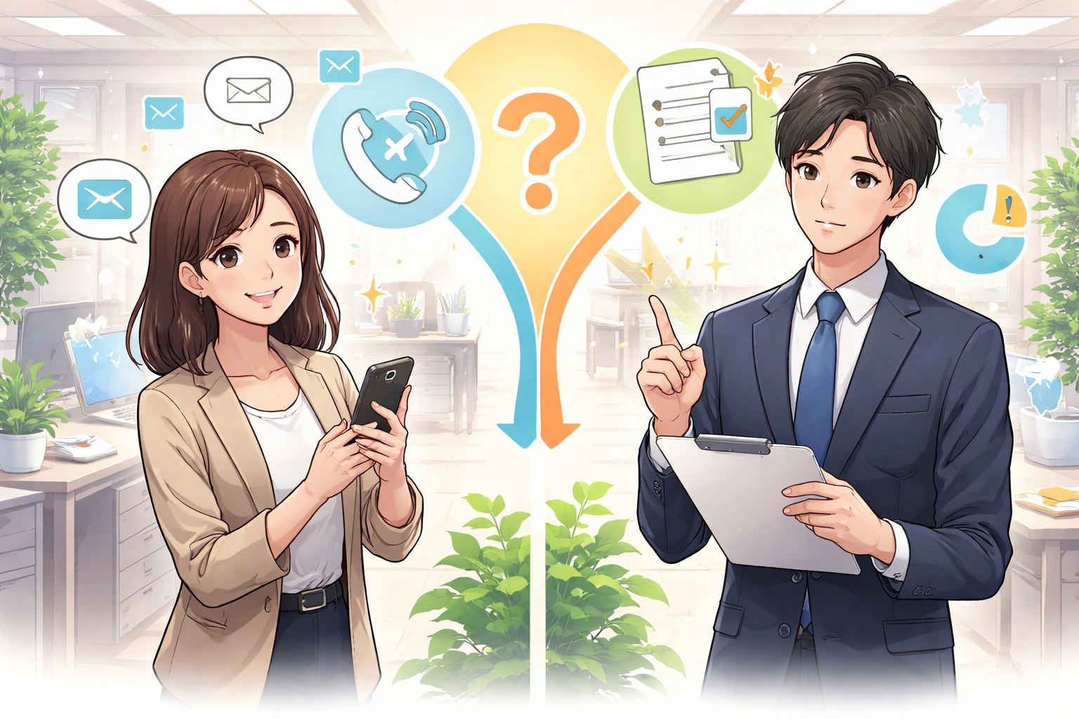 連絡と報告の違いは「判断を求めるかどうか」