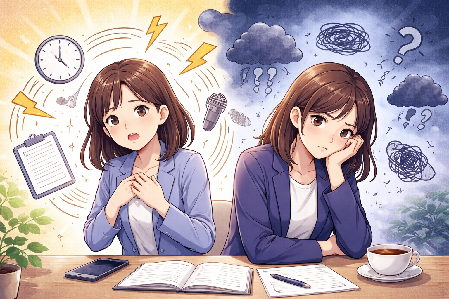 緊張と不安に関連する心の病気