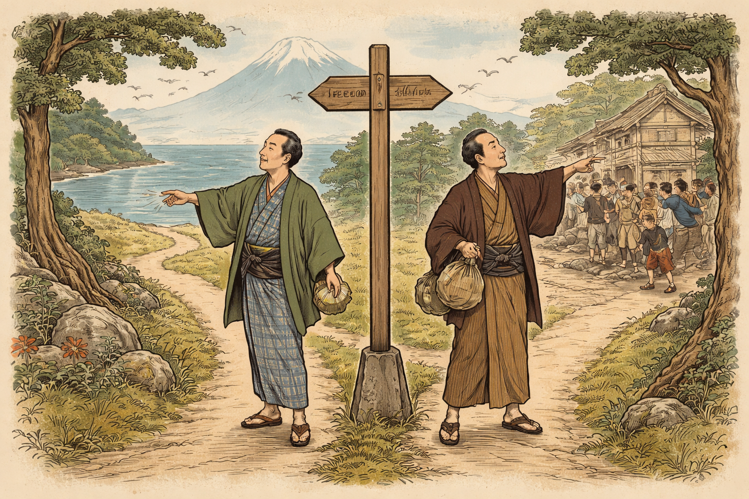 福沢諭吉が示した境界線とは