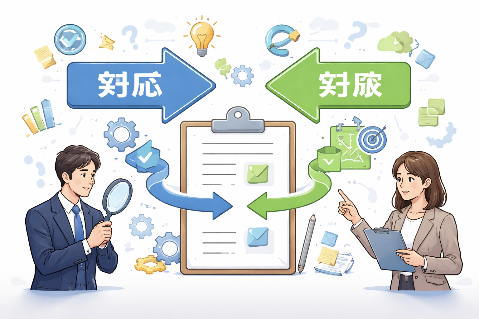 具体的な使い分けの例を見てみましょう