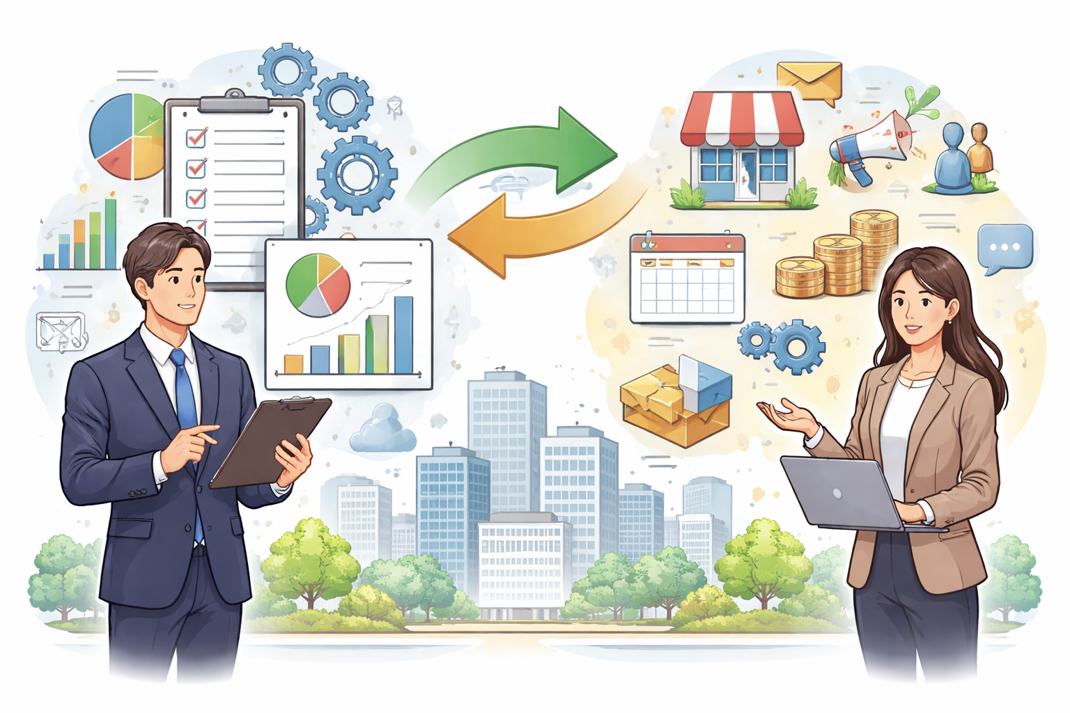 管理と運営の違いがわかる具体例