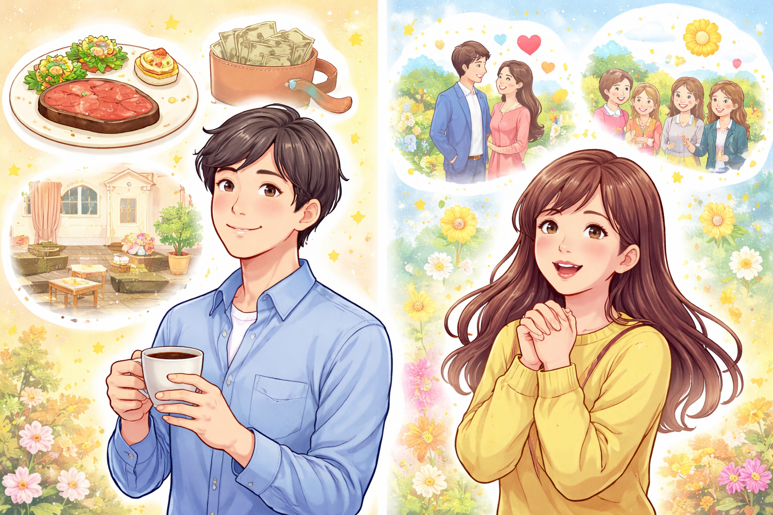 日常生活でわかる満足と幸せの違い